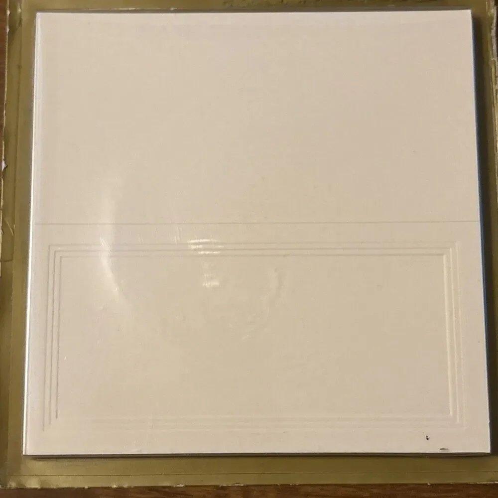 Crane Open Pack Nine (9) Plain White Place Cards